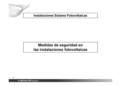 Medidas De Seguridad En Las Instalaciones Fotovoltaicas