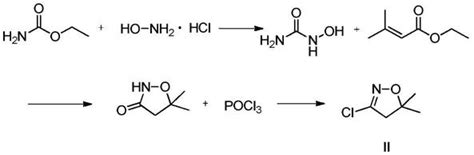 制备砜吡草唑中间体5 5 二甲基 4 5 二氢异恶唑 3 硫代甲脒盐酸盐的方法与流程