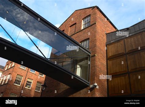 Elevated Walkway Between Two Buildings Stock Photo Alamy