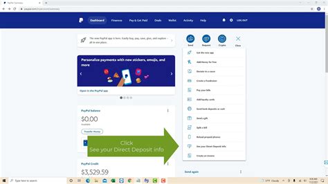 How To View Direct Deposit Info In Paypal Youtube