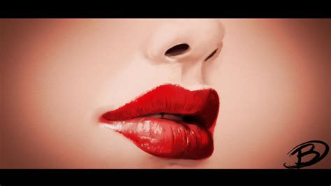 Speed Painting Lips By Zaziky On Deviantart