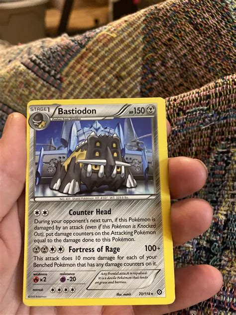 Pokemon Bastiodon Card