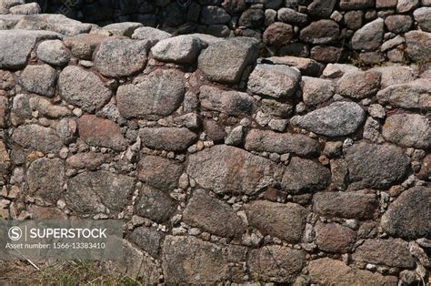 Detail Of The Celtic Settlement Of Castro Del Monte Do Facho