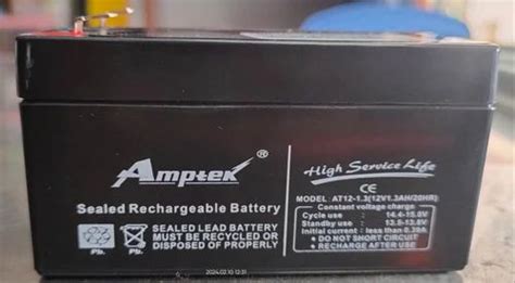 12V 1 3ah Amptek Rechargeable Battery At Rs 400 In Bhiwani ID