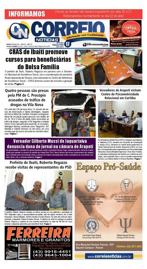 Correio Noticias Edição 1205 By Jornal Correio Notícias Issuu