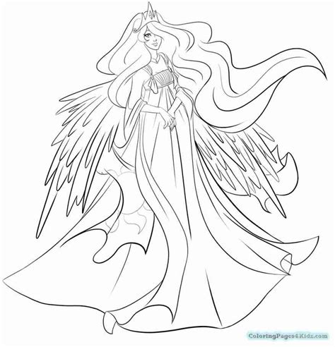 My Little Pony Coloring Pages Celestia at GetDrawings | Free download