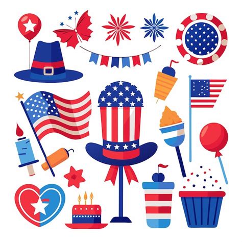 Premium Vector Vector Collection For Usa Independence Day Celebration