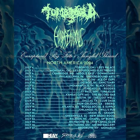 Tomb Mold And Horrendous Announce North American Tour Cirrkus News