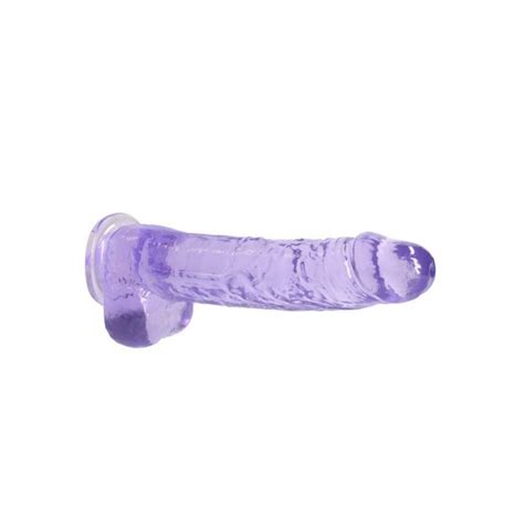 RealRock 9 Realistic Dildo With Balls Purple The Hot Spot