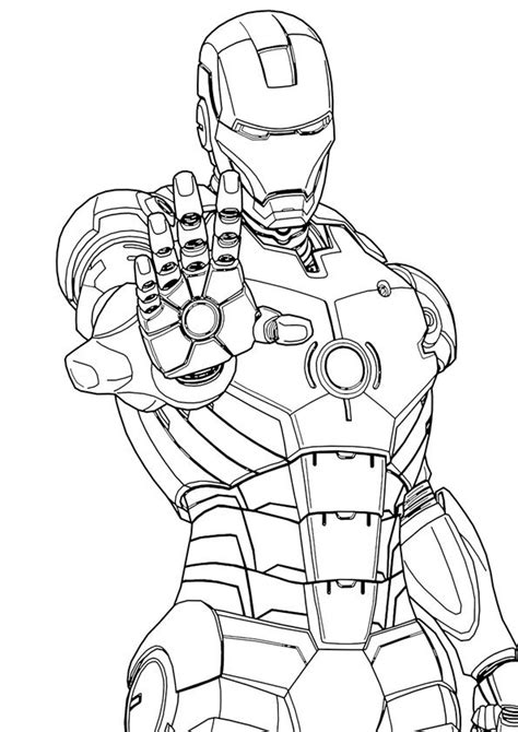 Iron Man Coloring Pages for Kids