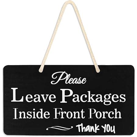 Amazon Custom Please Leave Packages Sign For Delivery Secure