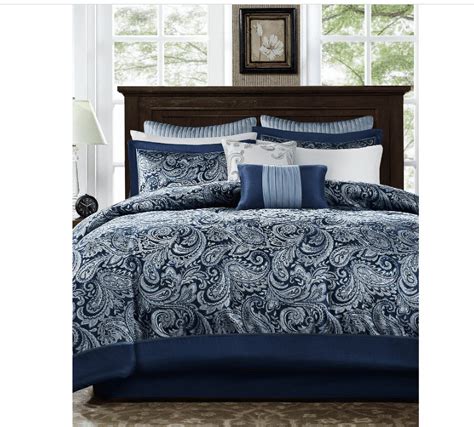 Addison Park Aubrey Navy Comforter Set King Pc Walmart