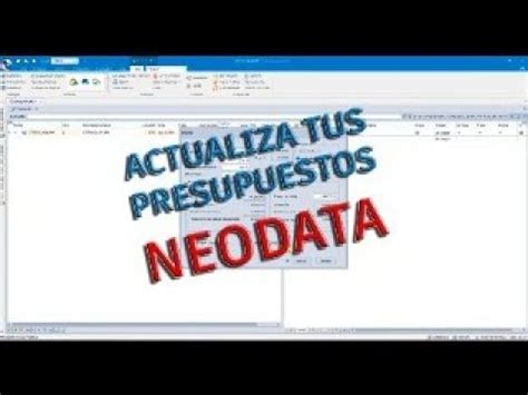 Actualizacion De Costos En Neodata Youtube