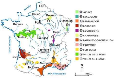 Carte Des Vignobles Fran Ais Voyage Carte Plan