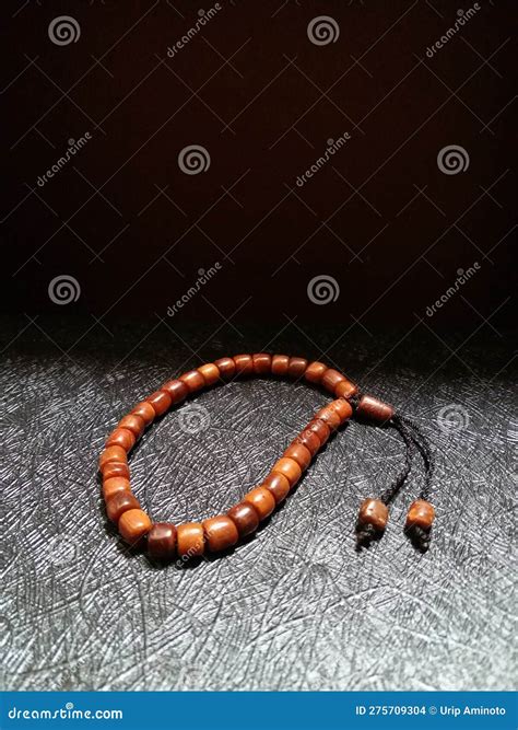 Prayer beads of muslim stock photo. Image of wood, prayer - 275709304