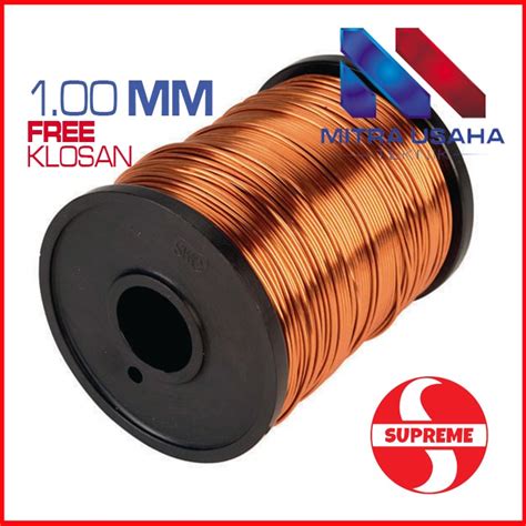 Jual KAWAT TEMBAGA EMAIL 1 00 MM ENAMEL WIRE COOPER GULUNG DINAMO