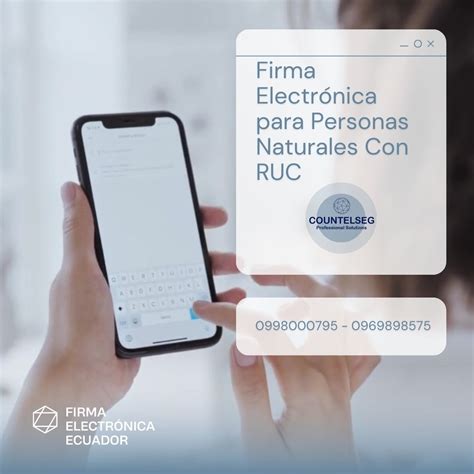 Firma Electr Nica Para Personas Naturales Con Ruc Firma Electronica