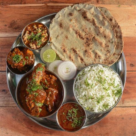 Premium Photo Chicken Thali From An Indian Cuisine Food Platter