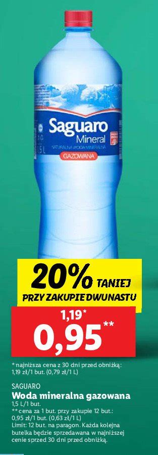 Woda Gazowana Saguaro Mineral Cena Promocje Opinie Sklep Blix