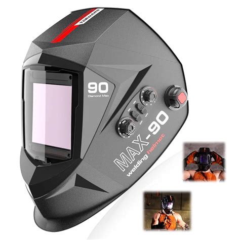 Buy Tekware Auto Darkening Welding Helmet with Ultra Large Viewing ...