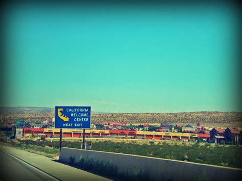 Interstate 15 and Interstate 40 junction, California Welcome Center ...