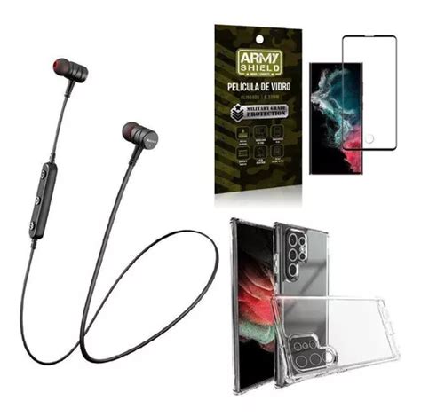 Kit Capinha S22 Ultra Fone Bluetooth Hs 615 Película 3d MercadoLivre