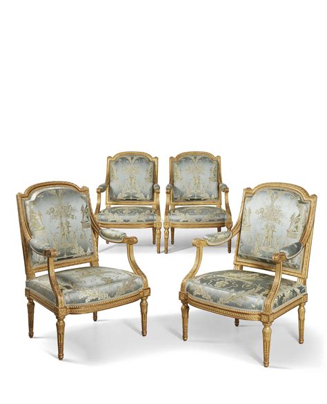 SUITE DE QUATRE FAUTEUILS A LA REINE DEPOQUE LOUIS XVI ESTAMPILLE DE