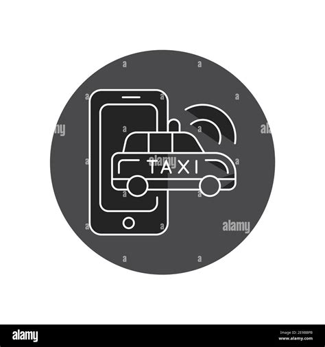 Black Taxi Cab Icon