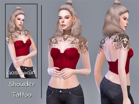 The Sims Resource - Shoulder Tattoo