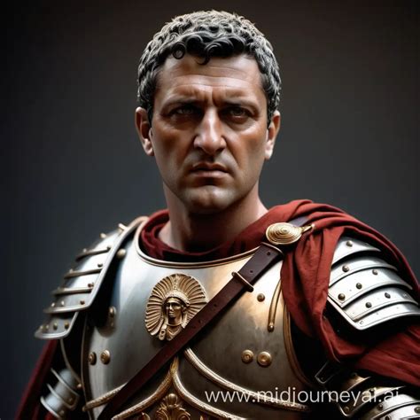 Roman Legionary In Historically Detailed Lorica Segmentata Armor With