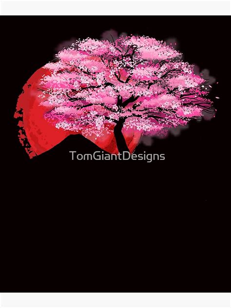 "Sakura Japan Flag Cherry Blossom Tree Japanese Art Nature" Poster for Sale by TomGiantDesigns ...