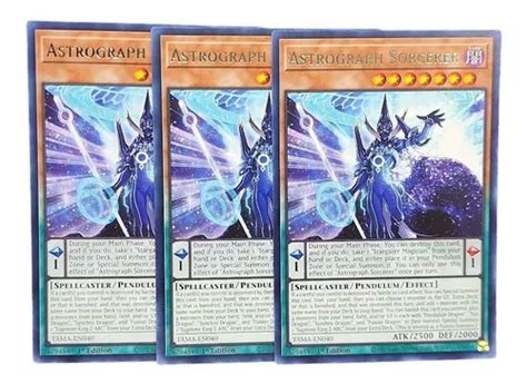 Astrograph Sorcerer Set 3 Cartas Yugioh Inglés Rara