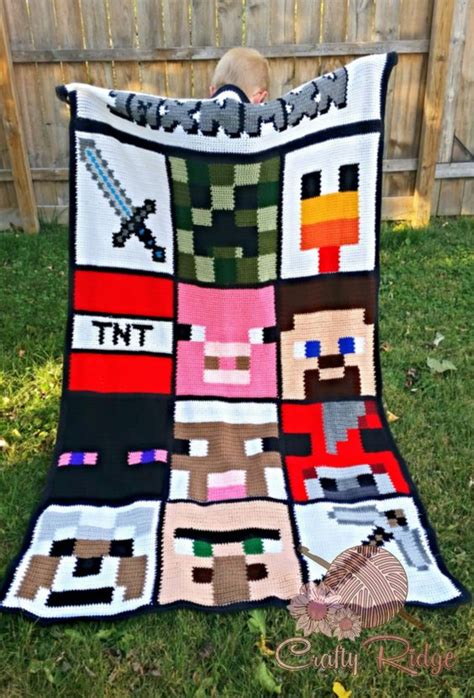 My Minecraft Obsessionits Finally Finished Minecraft Blanket