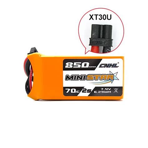 CNHL Ministar 850mah 7 4v 2s 70c Lipo Battery With Xt30 Plug LiPo