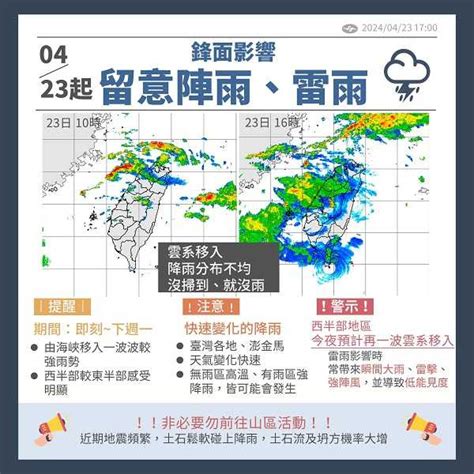 鋒面晚上到雨狂炸4天「下波更猛」 1圖秒懂未來天氣 生活 Ctwant