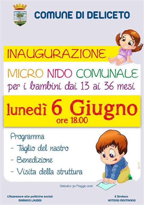 Inaugurazione Micro Nido Comunale Comune Deliceto