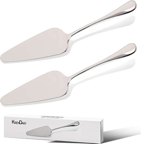 KSENDALO SUS304 Stainless Steel Pie Server Set Of 2 Small Silver