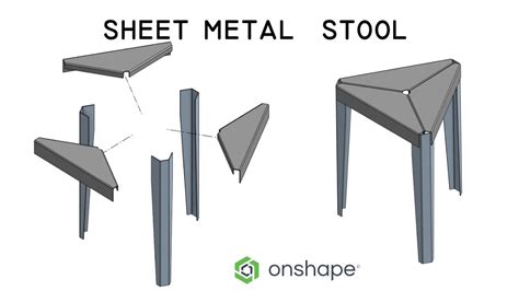 Onshape Sheet Metal Tutorial For Beginners The Tri Stool YouTube