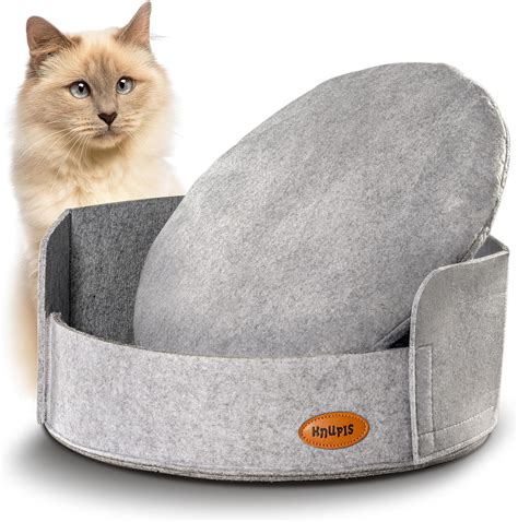 Knupis Cuccia Gatto Realizzato In Feltro Sostenibile Cuscino