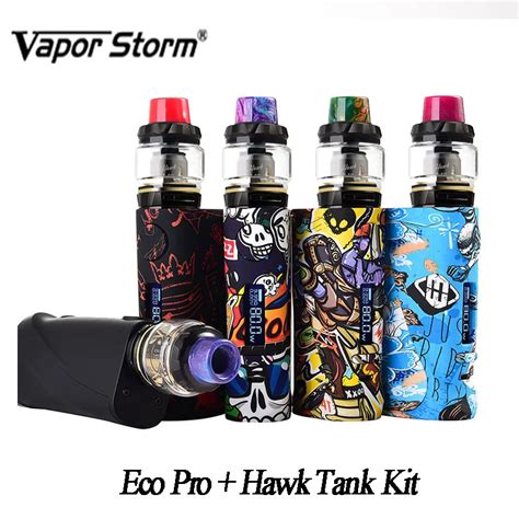 Original Vapor Storm Eco Pro Hawk Tank Kit Vape W Eco Pro Tc Box Mod