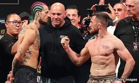 Sean Omalley Merab Dvalishvili Ufc Ceremonial Weigh In Faceoffs