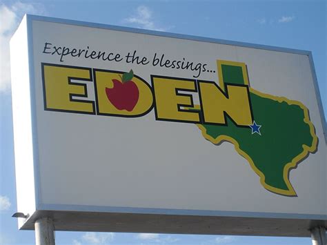 Archivo Eden Tx Welcome Sign Img 4385