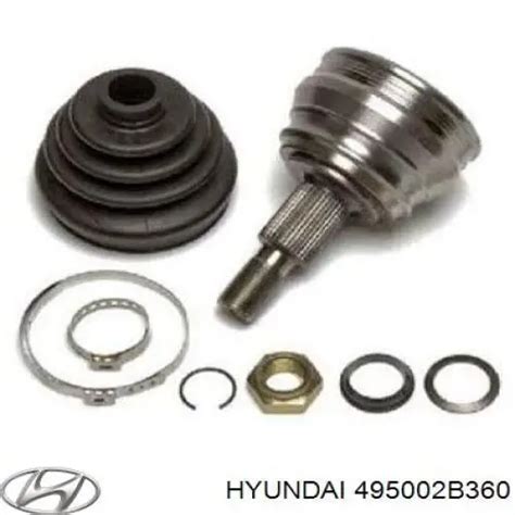 495002B360 HYUNDAI KIA árbol de transmisión delantero izquierdo