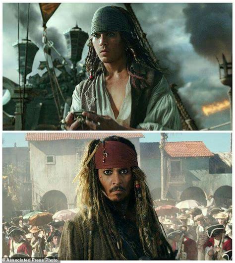 Young Jack Sparrow and Captain Jack Sparrow. Amazing how similar the ...