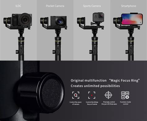 Feiyu Tech G6 Plus WiFi Bluetooth Handheld Gimbal Stabilizer