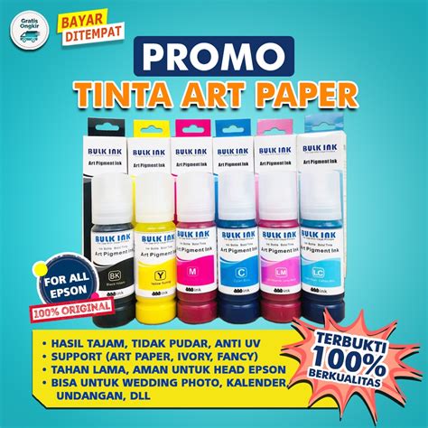 Jual Tinta Art Paper Epson L120 L3110 L3150 L5190 L1110 L1800 L800 L110