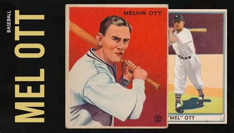 23 Most Valuable Mel Ott Baseball Cards