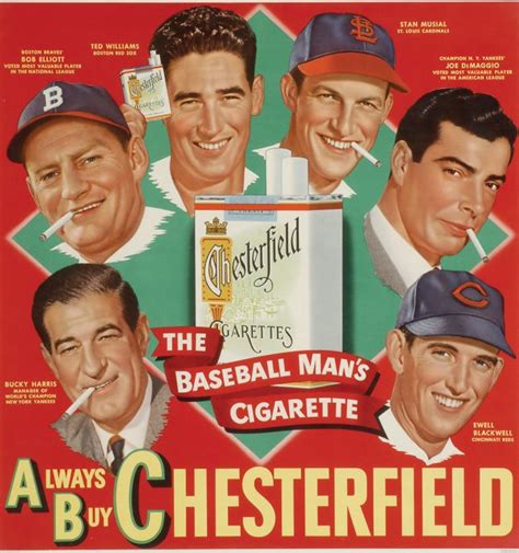 Chesterfield Cigarette Ad W Ted Williams Joe Dimaggi Flickr