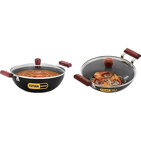 Buy Hawkins Futura 5 Litre Deep Kadhai With Glass Lid Induction Kadai