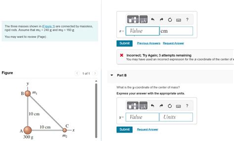 Solved The Three Masses Shown In Are Connected By Massless Chegg